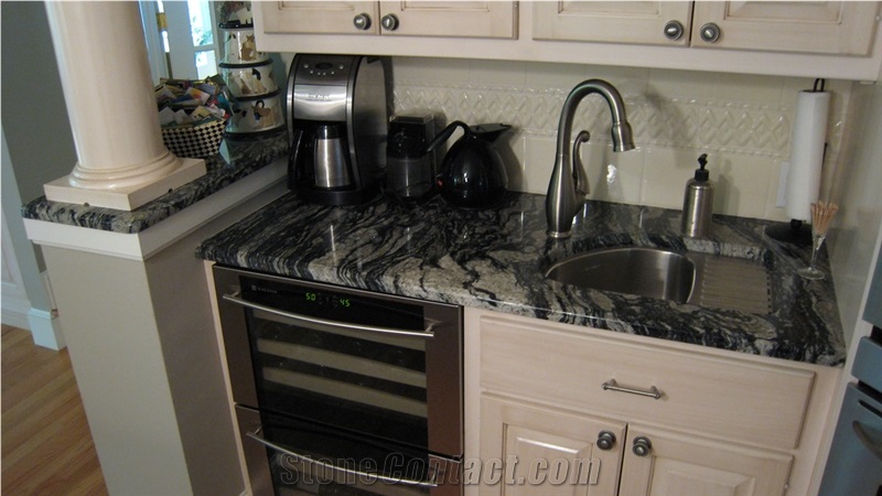 Tempest Black Granite Countertop