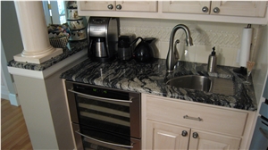 Tempest Black Granite Countertop