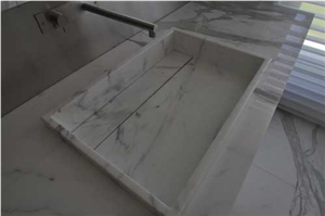 Calacatta Gold Marble Farm Sink Calacatta Gold Marble Farm Sink