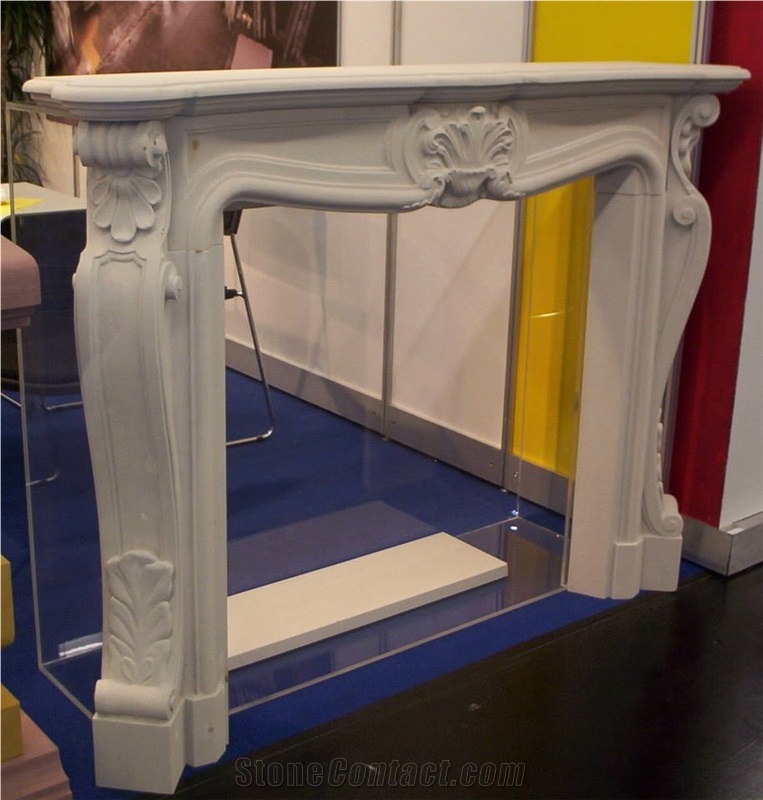 Rakowice Sandstone Carved Fireplace Mantel