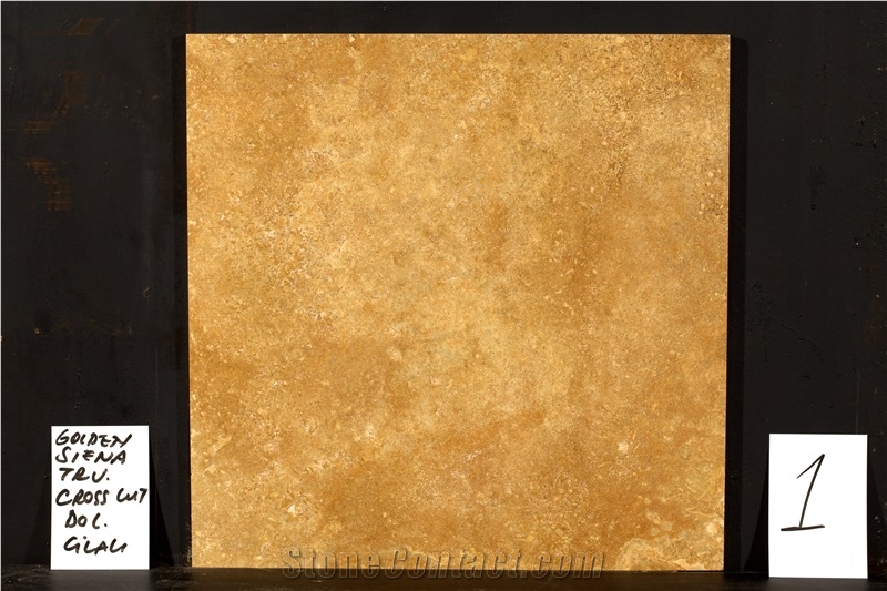 Golden Travertine, Mst Golden Siena Vein Cut