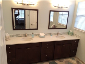 Specchio White by Hanstone Quartz for Vanity Top