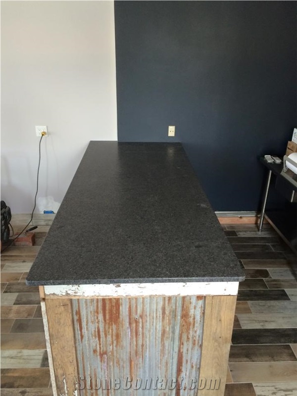 Steel Gray Granite in Leather Finish Counter