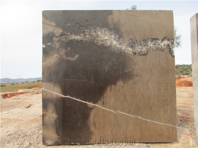 Roman Marble Block, Tunisia Brown Marble