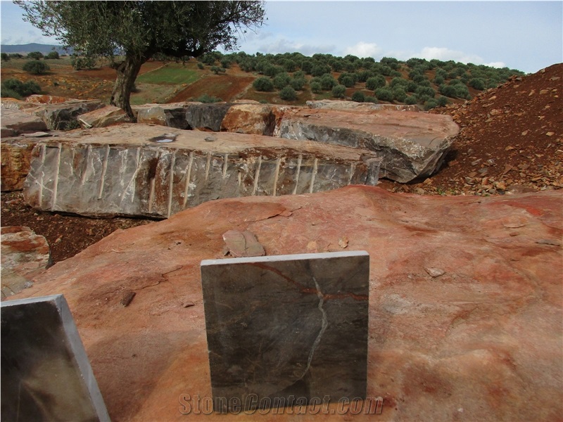 Roman Marble Block, Tunisia Brown Marble