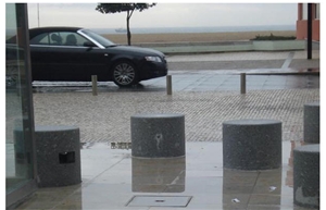 Cinza Alpendurada Granite Street Benches, Urban Furnitures