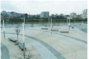 Moleanos White Limestone Cube Stone Pavement, Pavers