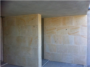 Granito Amarelo Mondim Facade, Walling, Yellow Granite Walling Tiles, Facades