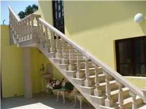 Amarelo Mondim Granite Balustrade and Railings, Yellow Granite Balustrades