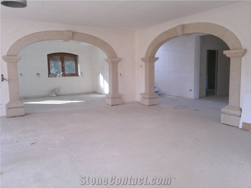 Amarelo Mondim Granite Building Stones, Yellow Granite Building Stone