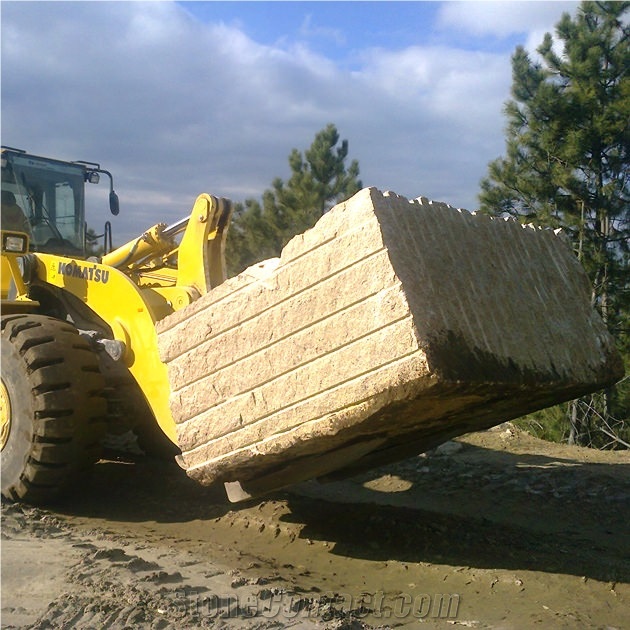 Amarelo Mondim Granite Blocks, Yellow Granite Blocks