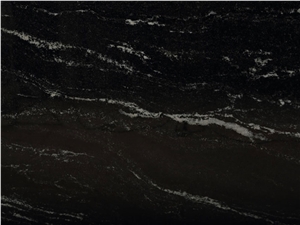 Preto Via Lactea, Via Lactea Granite Polished Slabs & Tiles, Black Polished Granite Floor Tiles, Wall Tiles