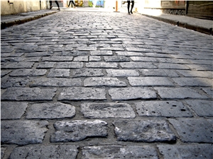 Ballarat Bluestone Pavers, Road Cobble Stone Application