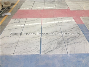 Chinese Guangxi White Marble Tile Bookmatched Chinese Guangxi White Marble Tile Bookmatched