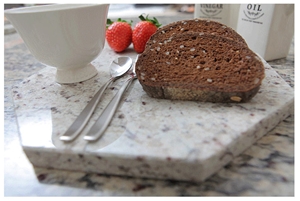 Galaxy White Granite Octagon Tray