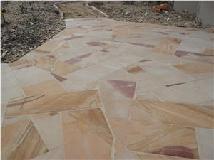 Grampians Sandstone Flagstone Crazy Paving & Wall Cladding