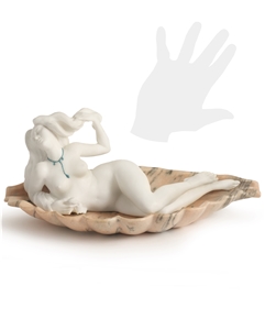 Venus on Shell White Carrara Marble Hand Carved