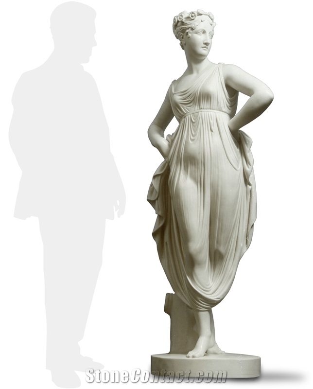 White Carrara Marble Hand Carved Original Size Sculpture