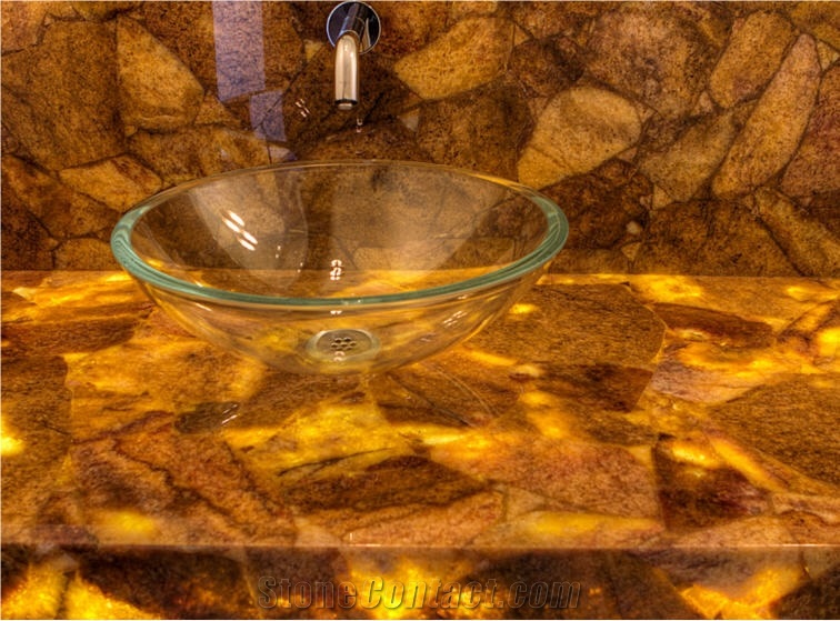 Backlit Onyx Vanity Top