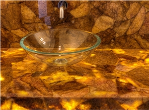 Backlit Onyx Vanity Top