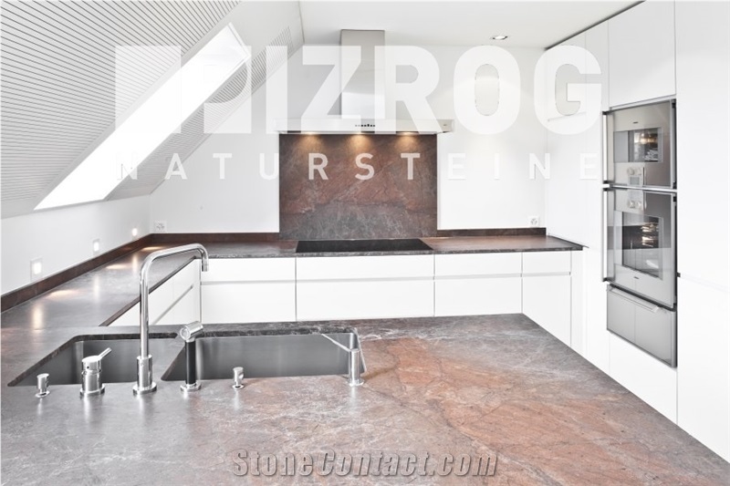 Silestone Grey Amazon Kitchen Countertop