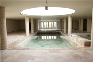 Pietra Campina Tumbled Travertine Pool Floor Tiles
