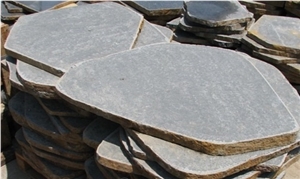 Black Basalt Hex Pavers, Cube Stone