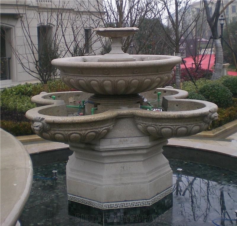 China G682 Granite Garden Water Features, Exterior Landscaping Stones Rolling Sphere Fountains, Outdoor Sculptured Fountain, Polished Floating Ball Fountains with Stone Base