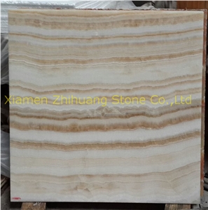 Nuvolato Onyx Polished Slabs & Tiles, China Beige Onyx
