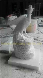 White Vein Marble Animal Sculpture, Landscape Sculptures