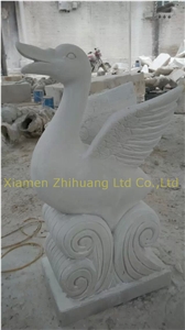 White Vein Marble Sculpture, Animal Sculptures