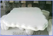 Pure White Marble Table Tops