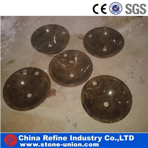 Bathroom Brown Sinks for Wash Hand, Brown Marble Basin,Factory Nature Stone Sinks, Manufactured Cheap Square Wash Basins
