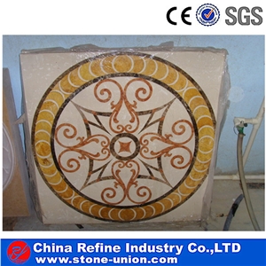 Best Selling Stone Marble Mosaic Medallion,Waterjet Marble Tiles Design,Marble Mosaic Floor Medallion, Mosaic Floor Patterns Waterjet Medallions