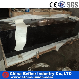 Black Granite with Golden Point Polished Finished , Black Granite Slab for Countertops, Mosaic, Exterior - Interior Wall and Floor Applications