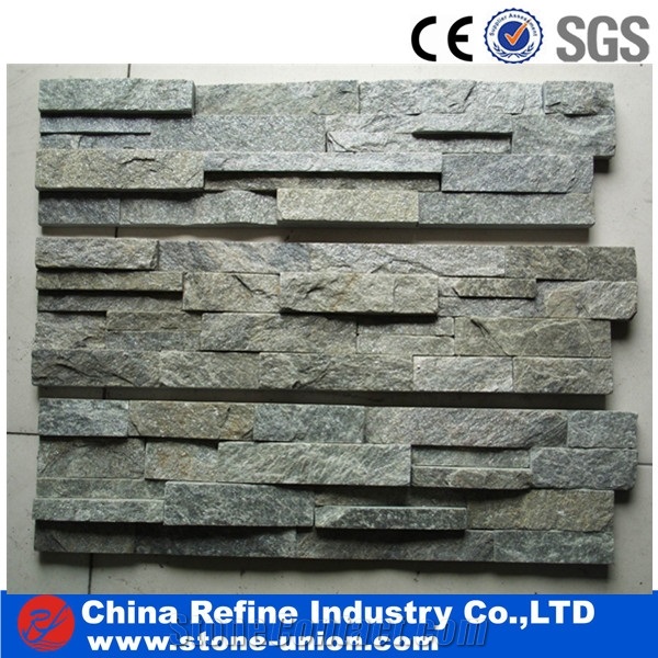 Black Quartzite Culture Stone Wall Panel,Popular Black Quartzite Culture Stone Stack Stone for Wall Cladding, Decoration