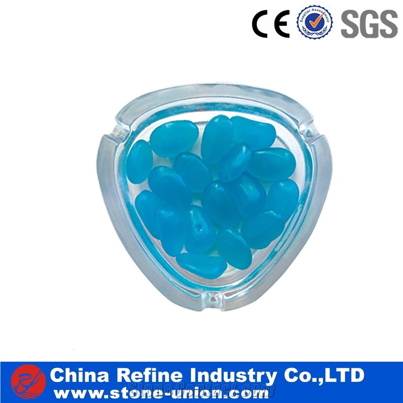 Blue Color Customized Fluorescence Pebbles