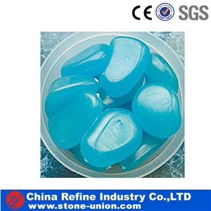 Blue Color Customized Fluorescence Pebbles