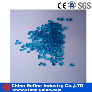 Blue Pebbles Glass Decoration,Blue Coarse Sand ,Colored Glass Sand,Glass Aggregates,Glass Pebble, Crushed Glass Chippings, Cheap Crushed Glass Stone
