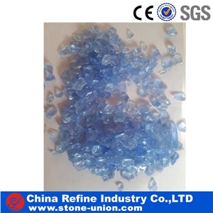 Blue Pebbles Glass Decoration,Blue Coarse Sand ,Colored Glass Sand,Glass Aggregates,Glass Pebble, Crushed Glass Chippings, Cheap Crushed Glass Stone