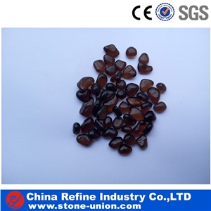 Brown Glass Pebble Decoration , Hot Sale Coffee Glass Art,Glass Pebbles Stone, Glass Stone Gravels, Crushed Glass Chippings, Crushed Glass Stone