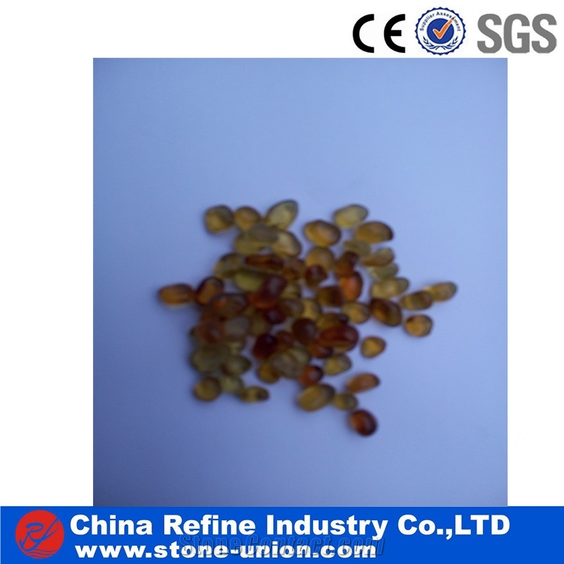 Brown Glass Pebble Decoration , Hot Sale Coffee Glass Art,Glass Pebbles Stone, Glass Stone Gravels, Crushed Glass Chippings, Crushed Glass Stone