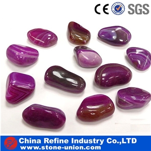 Brown Polished Carnelian High Quality , a Grade Agate Pebble Stone