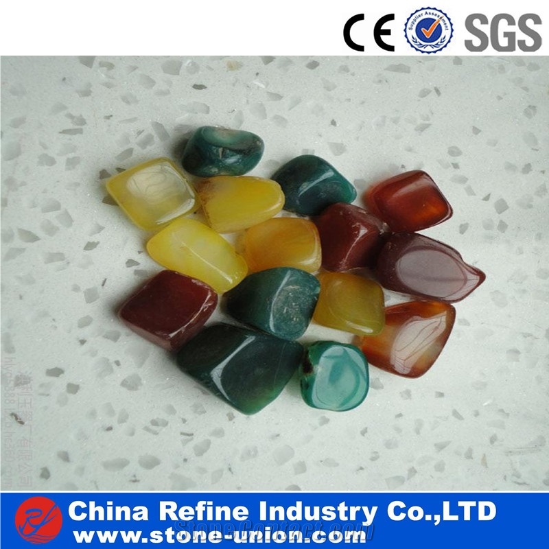Brown Polished Carnelian High Quality , a Grade Agate Pebble Stone