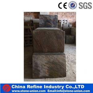 Brown Rusty Slate Wall Cladding,China Slate Stone for Wall Covering&Wall Cladding/Slate Panels,Slate for Flooring&Floor Covering,Exterior Pavers