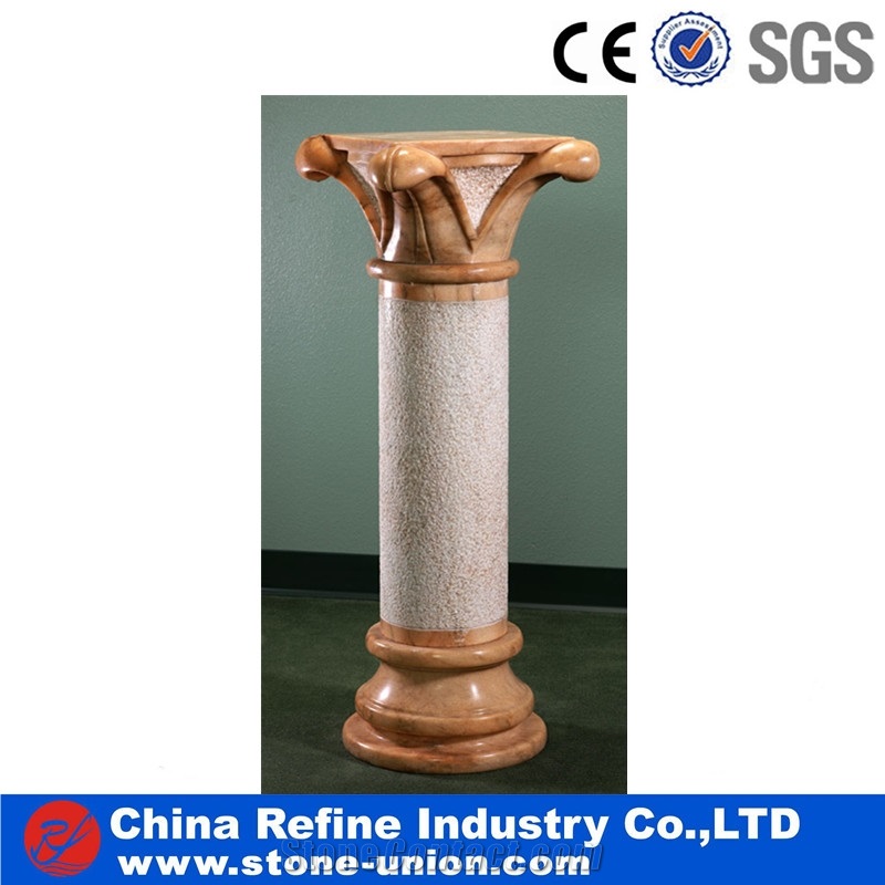 Carving Marble Column, Rome Column For Exterior Construction