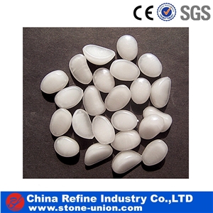 Cheap White Glowing Pebbles for Landscaping