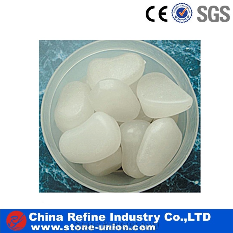 Cheap White Glowing Pebbles for Landscaping