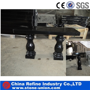 China Absolute Black Granite Monument & Tombstone,Black Classical Polished Monument , Monument Exporter