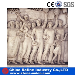 China Yellow Limestone Humen Beings Relief Carving , Yellow Wall Relief Sculpture,Engraving Ideas,Relief Design,Beige Limestone Relief & Etching, Wall Reliefs, China Limestone Reliefs